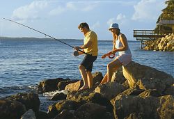 Fishing at Amity Point